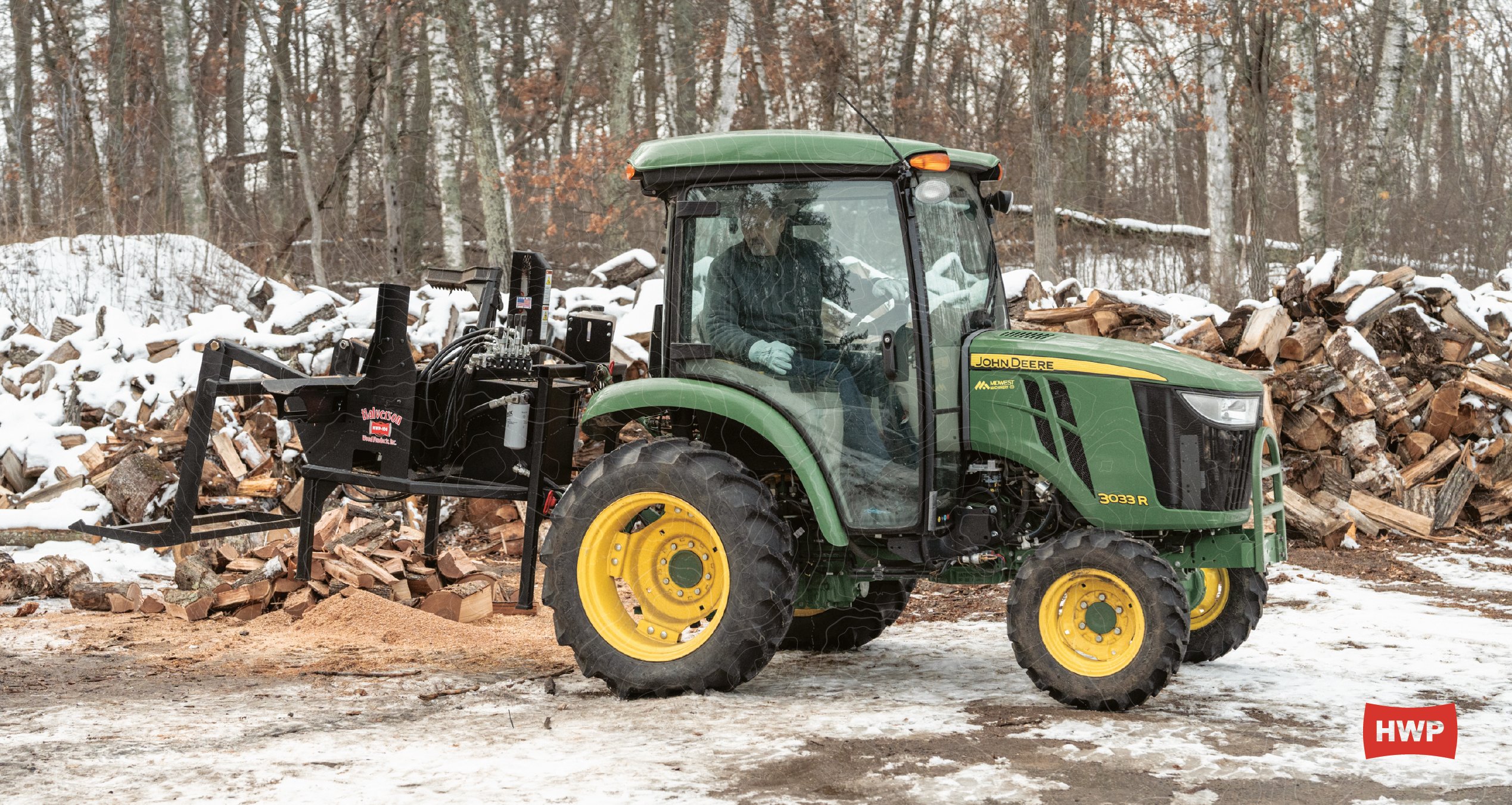 Firewood processor for tractor