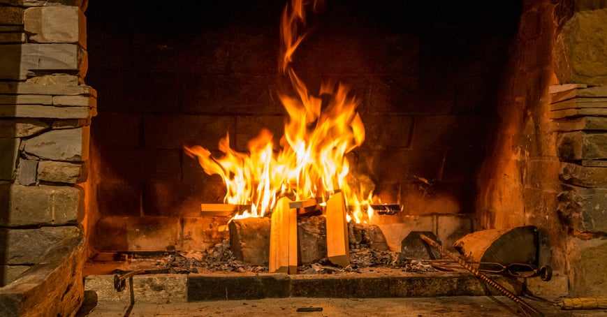 burning firewood in a fireplace is a lifestyle